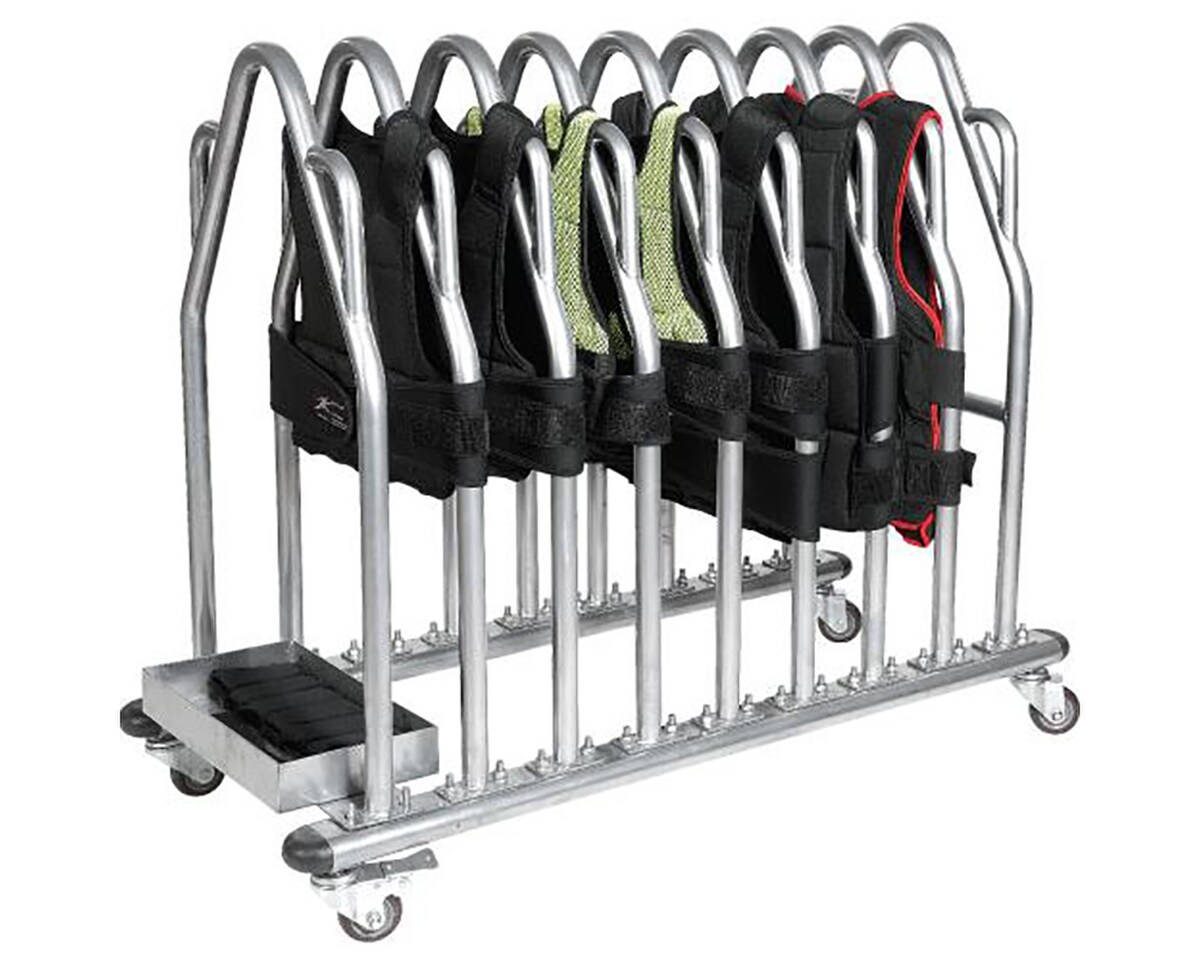 Weight Vest Rack with Wheels Image 1