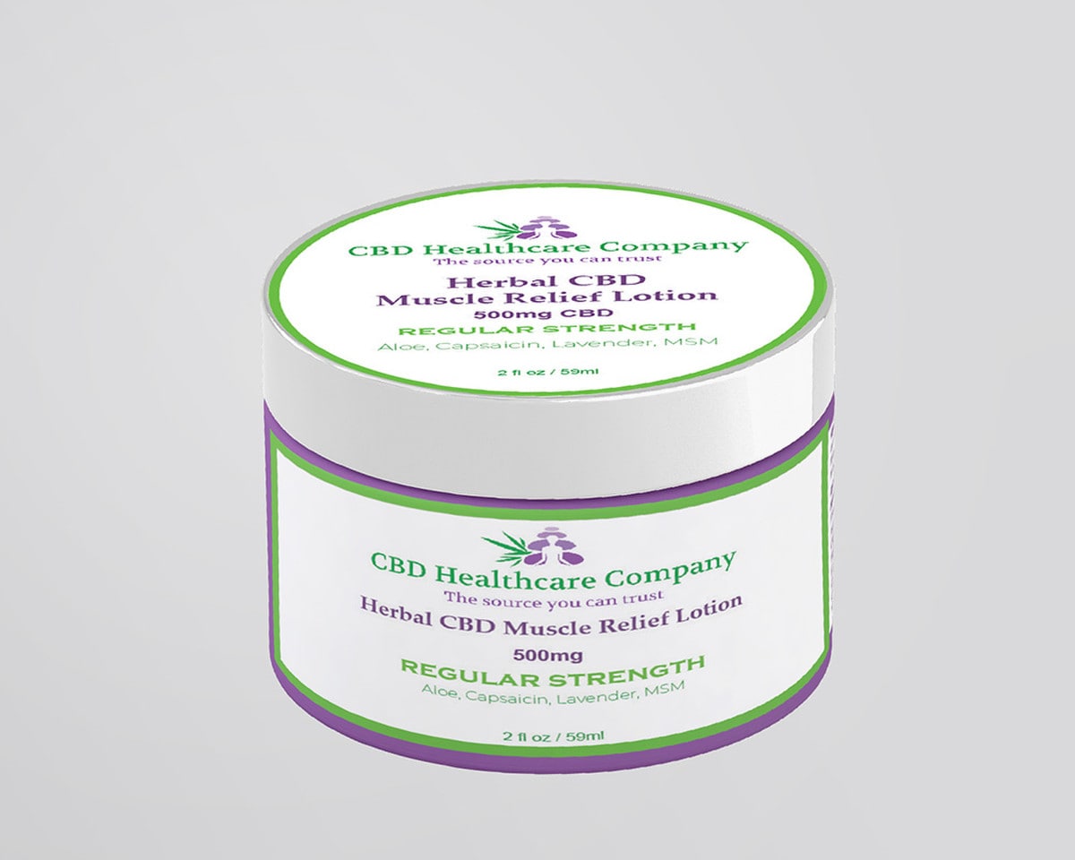 Herbal CBD Muscle Relief Lotion Image 1