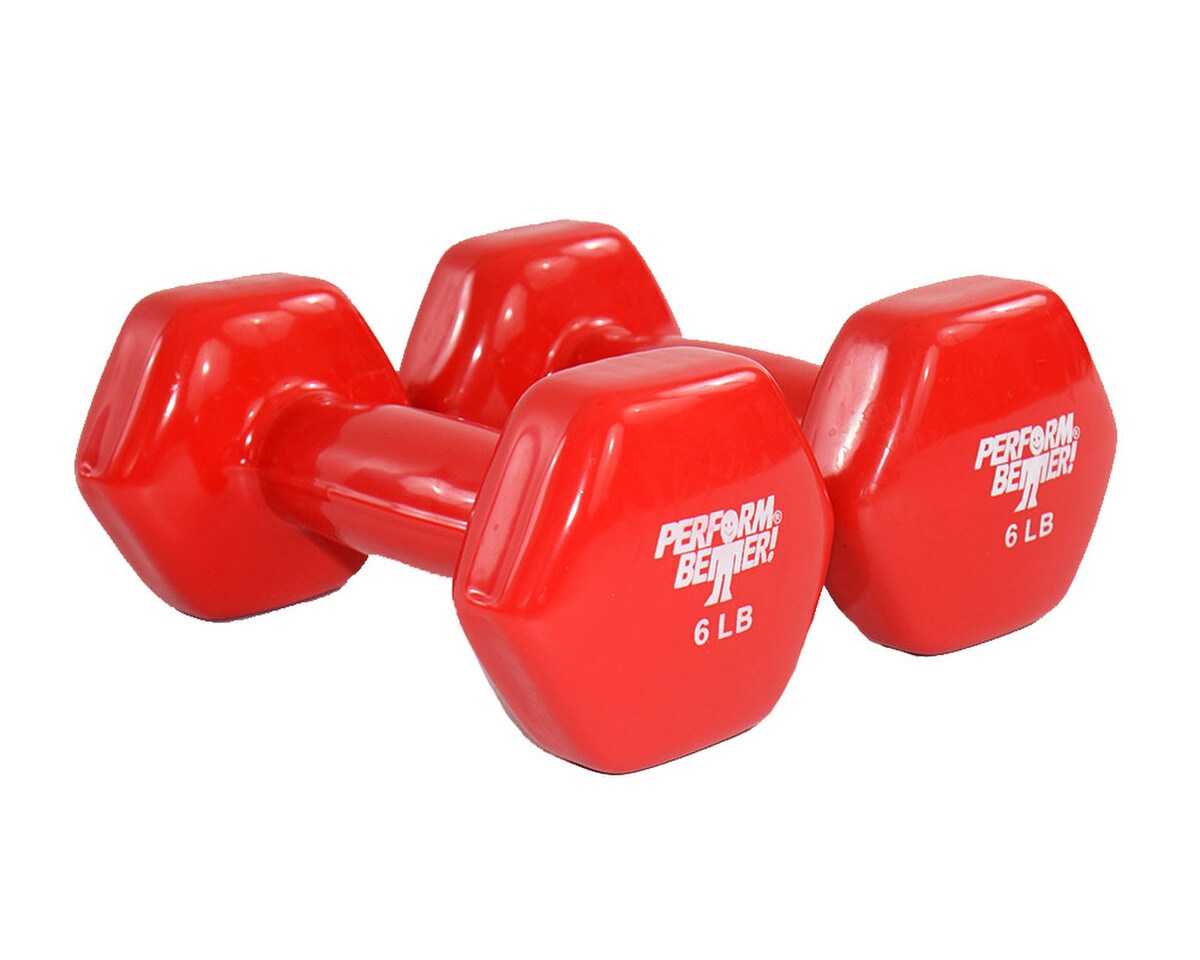 Vinyl Covered Dumbbells Image 2