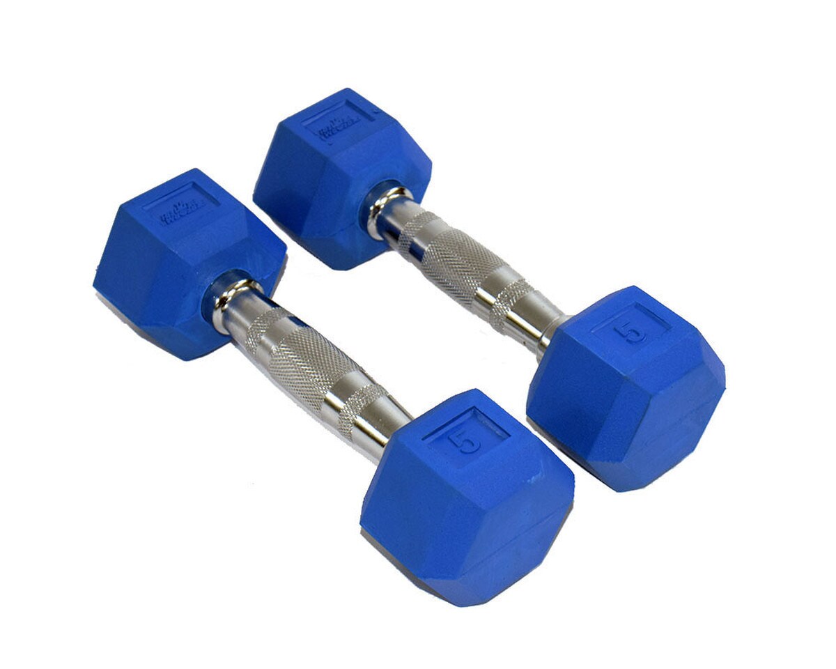 Rubber Hex Aerobic Dumbbells Image 8