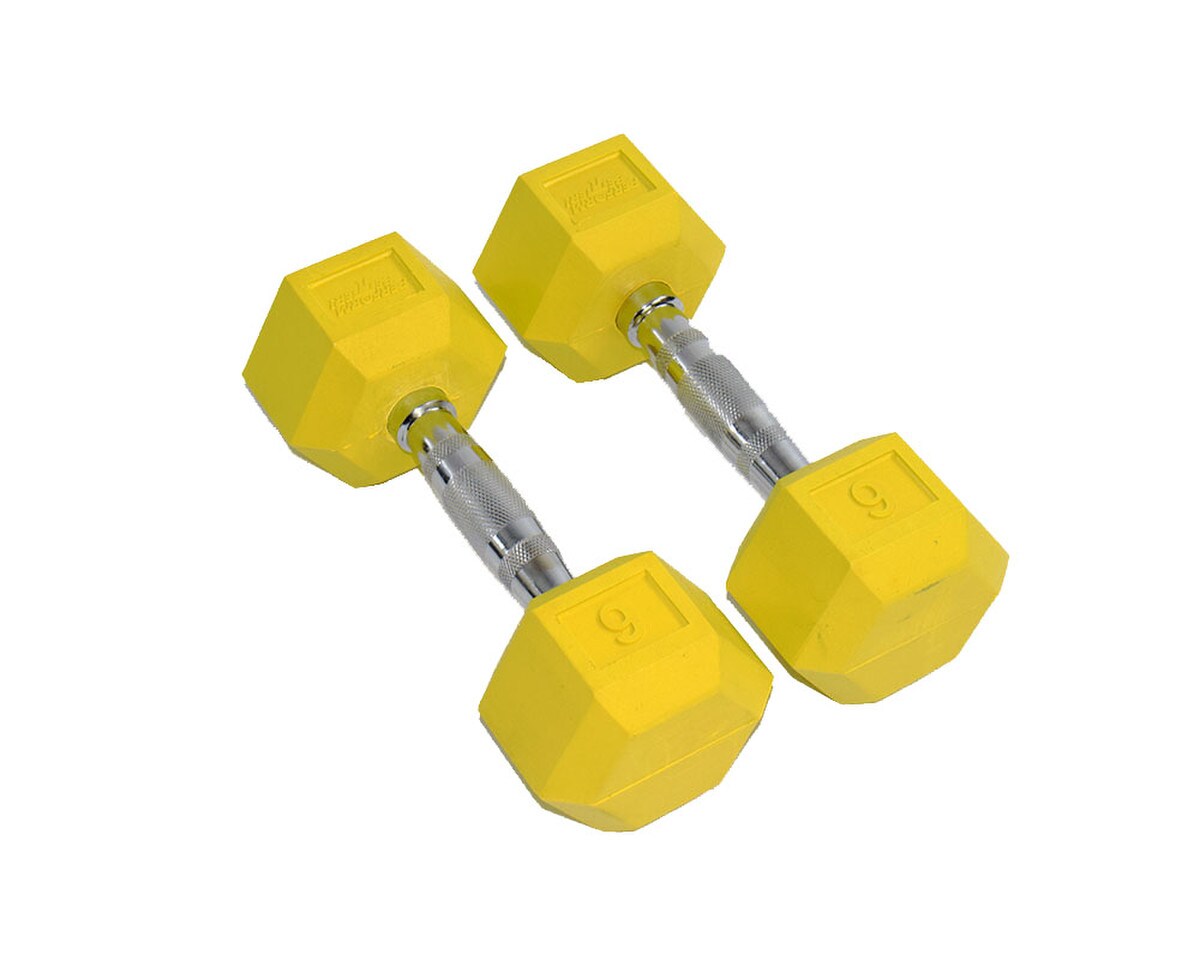 Rubber Hex Aerobic Dumbbells Image 11