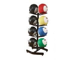 Medicine Ball Rack with Dynamax and PB Extreme Soft Toss Medicine Balls