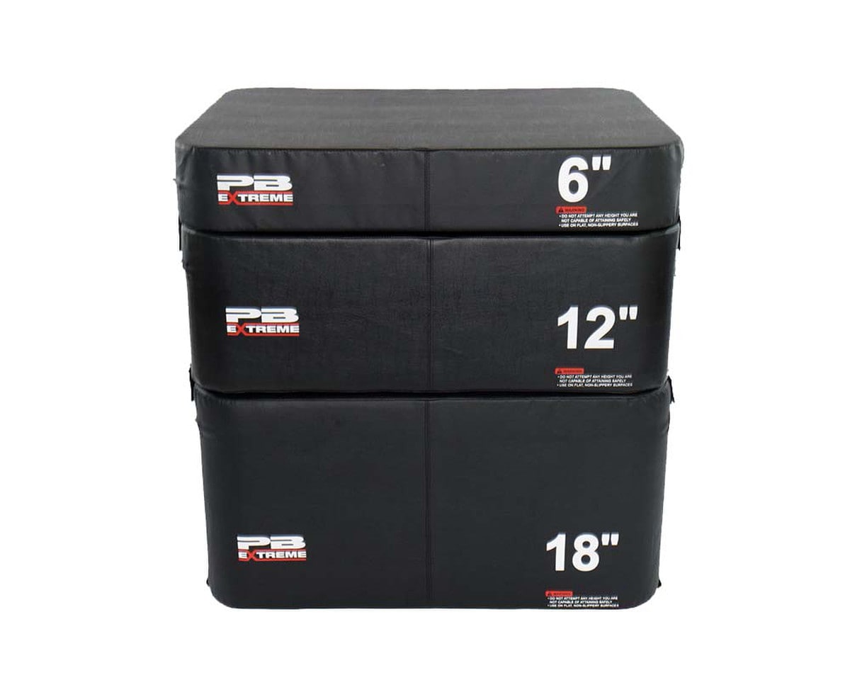 Set of 3 PB Extreme Foam Plyobox (6", 12", 18") Black Image 1