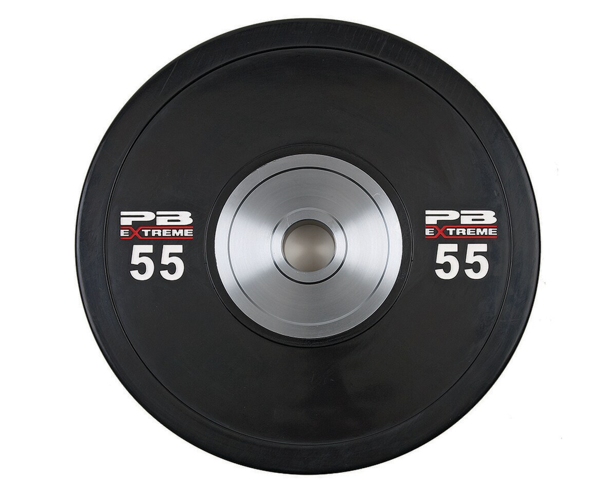 PB Extreme Black Rubber Bumper Plates Image 5