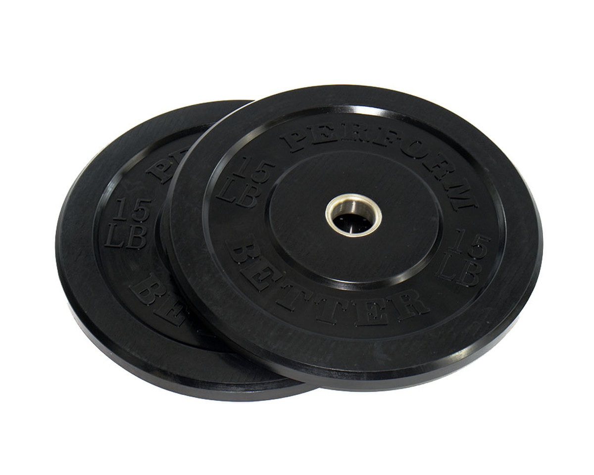 First Place Black Rubber Bumper Plates Image 4