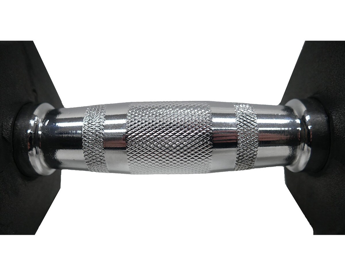 Rubber Encased Dumbbell Set (2.5-47.5 Pounds in 5 Pound incr Image 3