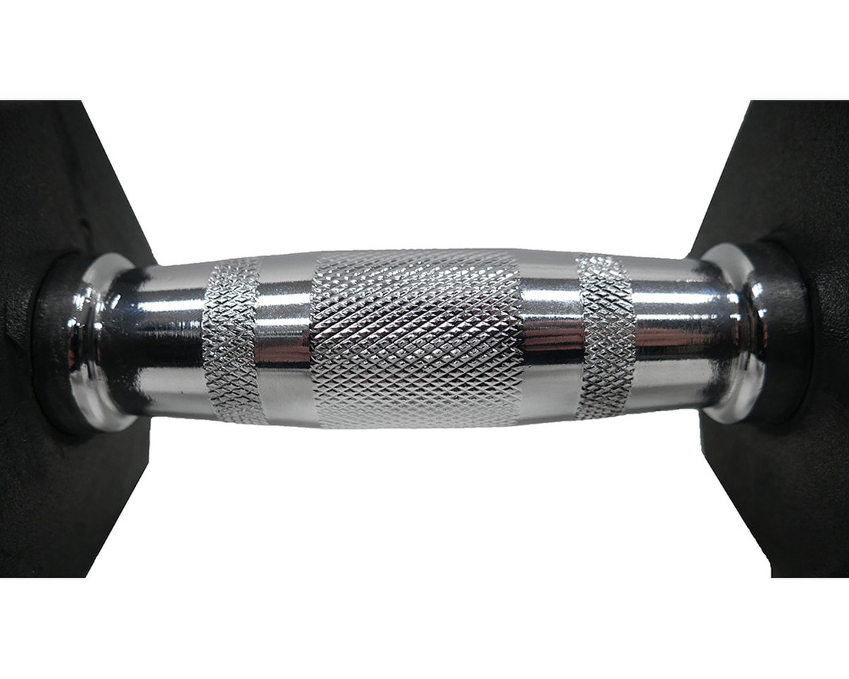 Rubber Encased Dumbbell Set (5-50 Pounds in 5 Pound incremen Image 3