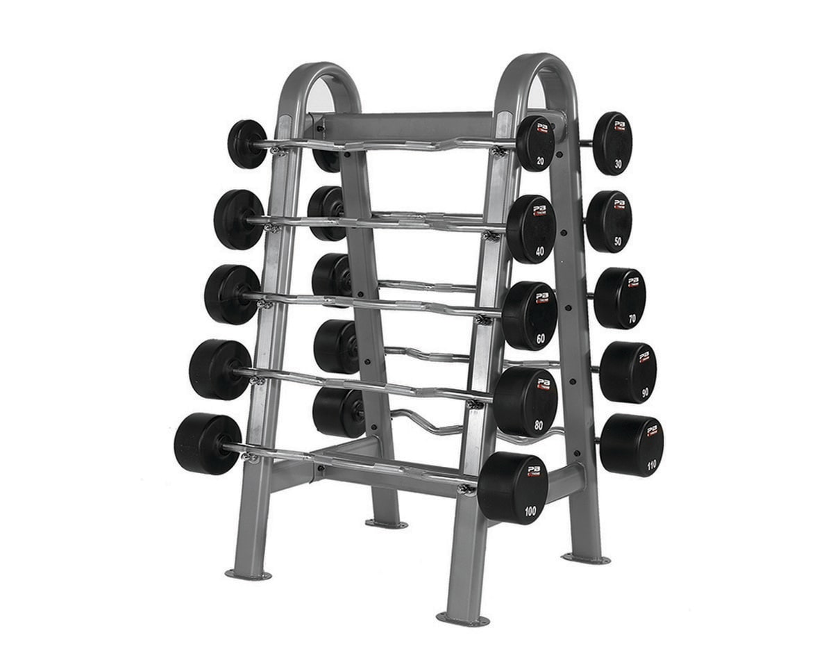 PB Extreme Fixed Straight Urethane Barbell Set 20-110 Pound Image 1