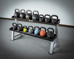 Kettlebell Storage Rack with Kettlebells