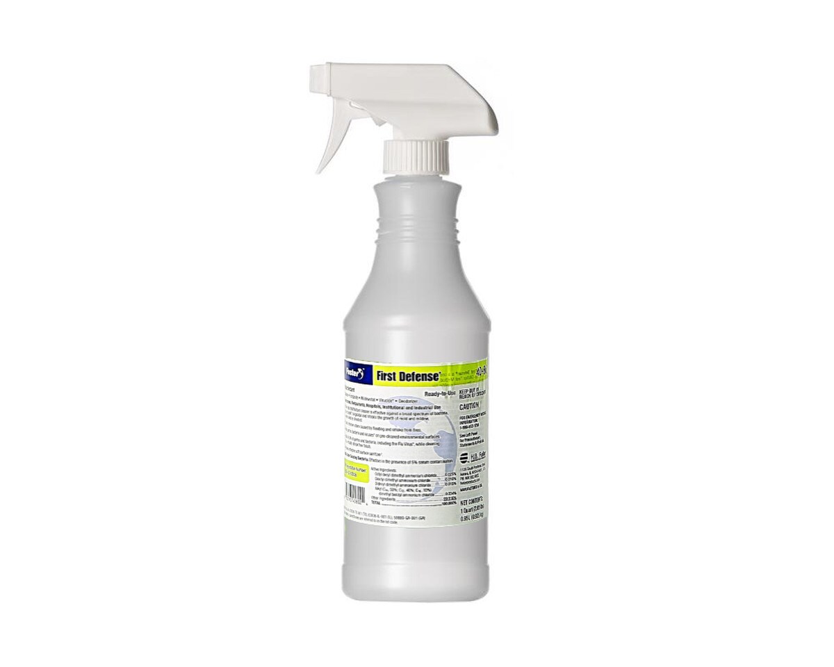 Spray Bottle with Nozzle Trigger for Liquid Disinfectant (32 oz) Image 1